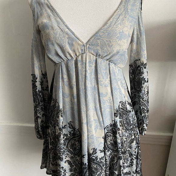 Free People • Penny Lover Paisley Mini Dress - Picture 7 of 11